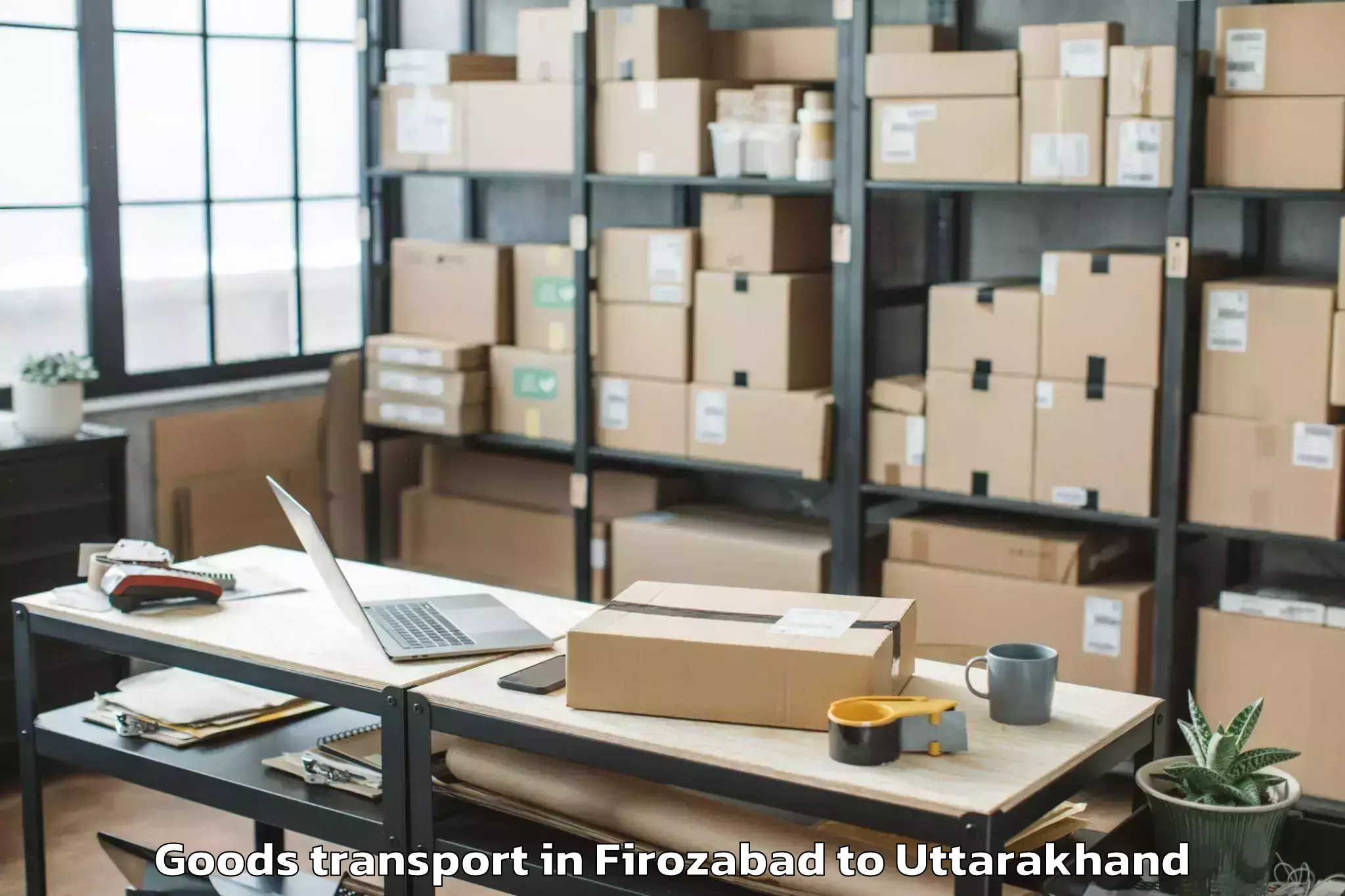 Top Firozabad to Pokhari Goods Transport Available